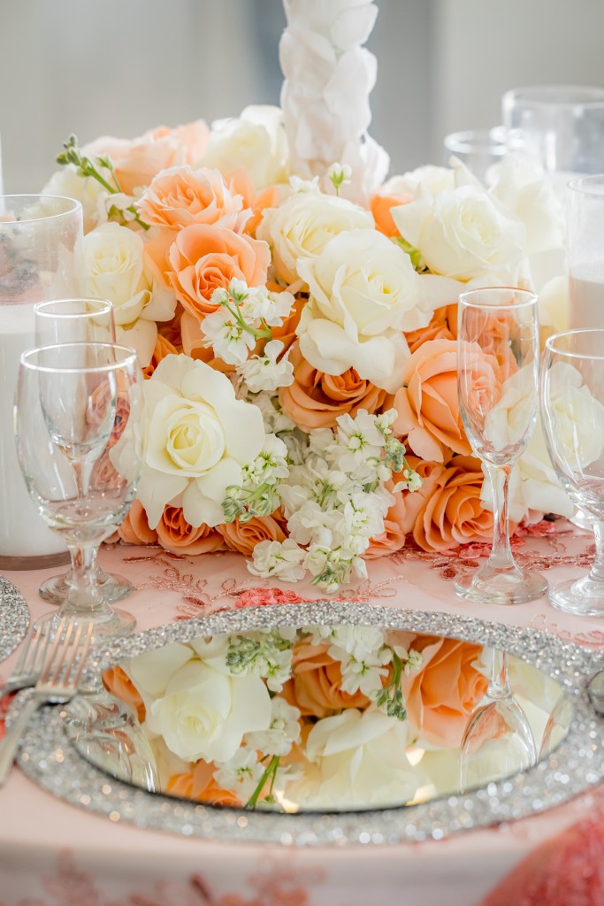 Palm Beach, West Palm Beach event venue with elegant ballrooms, dancefloor and luxury wedding flowers for receptions, Quinceanera, birthdays, celebration of life and corporate events, LGBTQ friendly 